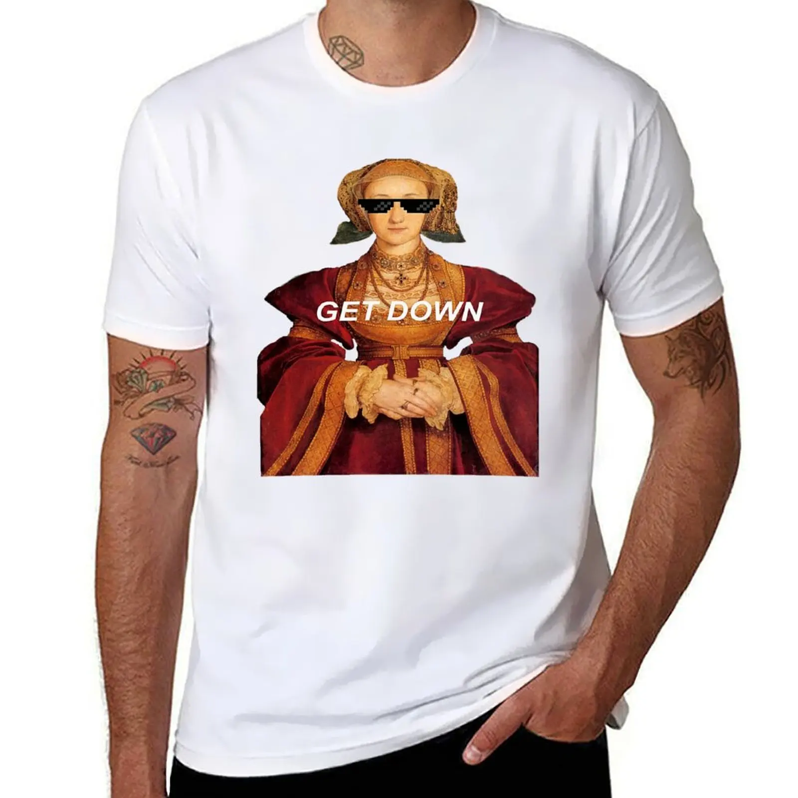 

Get (Anne shirt t man cotton Cleves) shirts man for graphic t T-Shirt Of Down