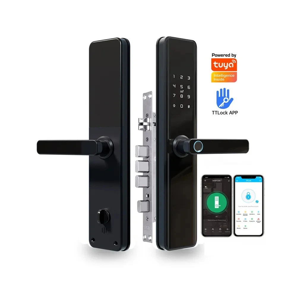 Smart Door Lock With Fingerprint & Password WiFi Enabled Digital Lock For Home & Office Security