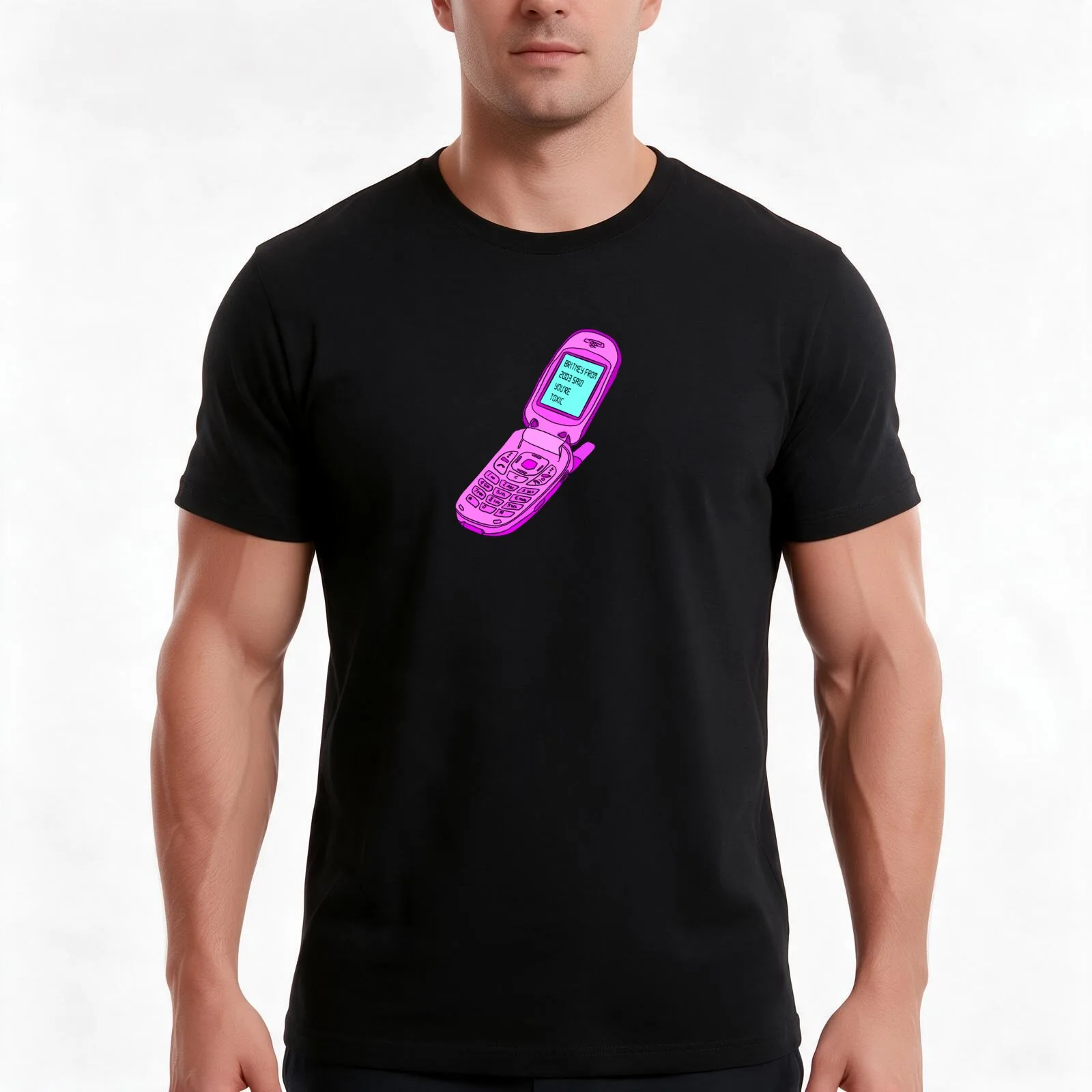 2000s cellphone T-Shirt Summer Casual Cotton Tee Oversized Streetwear Tops Vintage Graphic Print Loose Fit Short Sleeve