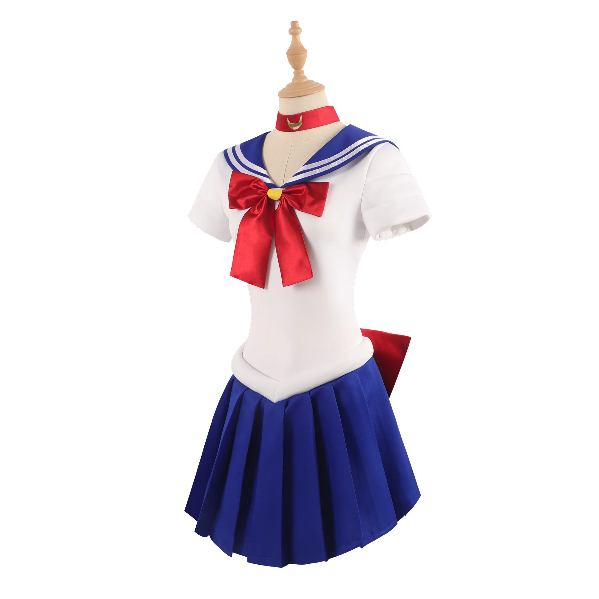 Anime Sailor Moon Costume Cosplay Tsukino Usagi Uniform Dress outfit Cosplay parrucca gialla Halloween Carnivl Party Women Kids