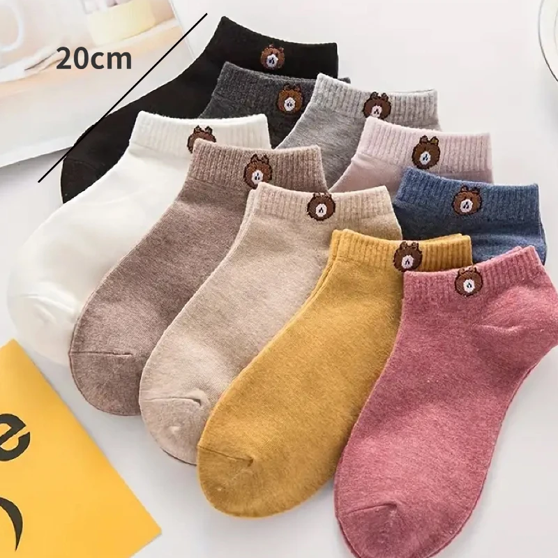 10 pairs of thin cotton socks and socks for ladies