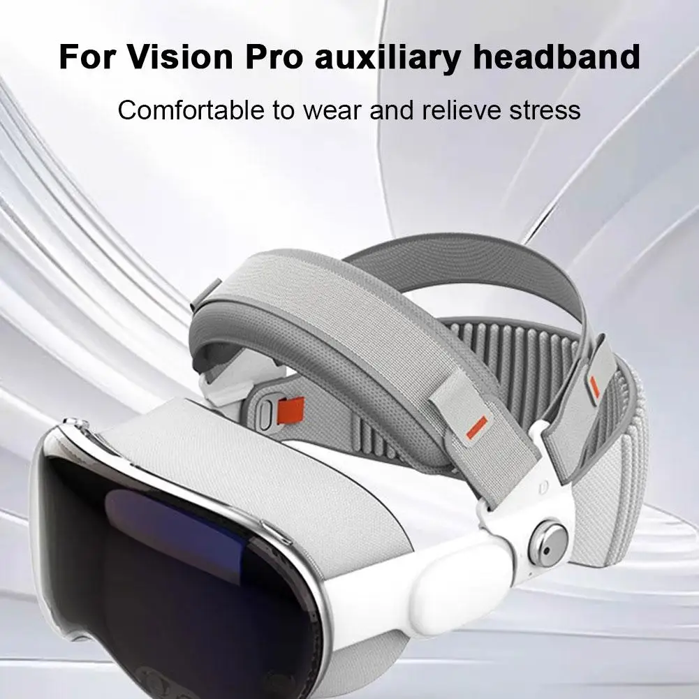 Para apple vision pro cabeça cinta ajustável bandana confortável rosto descompressão vr acessório para apple vision pro cabeças i5q9