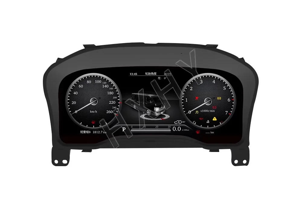 2024 Latest Original Car Digital LINUX Instrument Cluster LCD Speedmeters Dashboard Player For Toyota Hiace 2019-2021