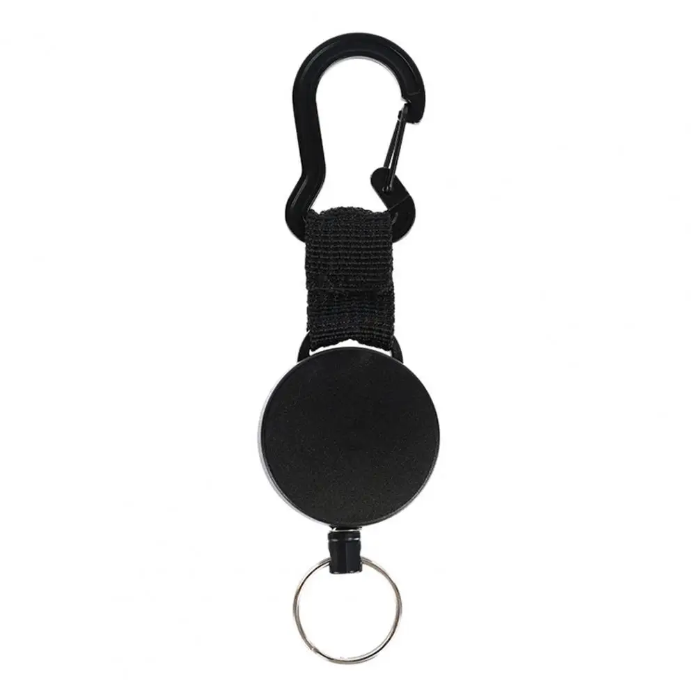 

Retractable Key Chain Reel Badge Holder Elastic Quick Release Anti-loss Metal Mountain Backpack Key Holder Outdoor Climbing Acce