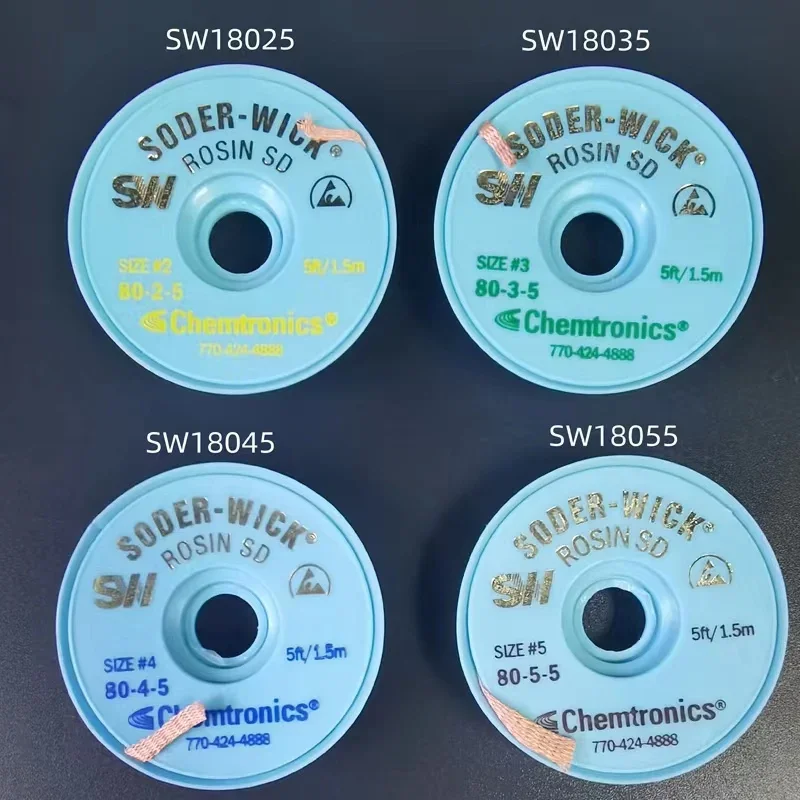 10-個オリジナル-usa-sw-chemtronics-soder-wick-はんだ除去ブレード帯電防止溶接はんだリムーバー芯線-15-メートルの長さ