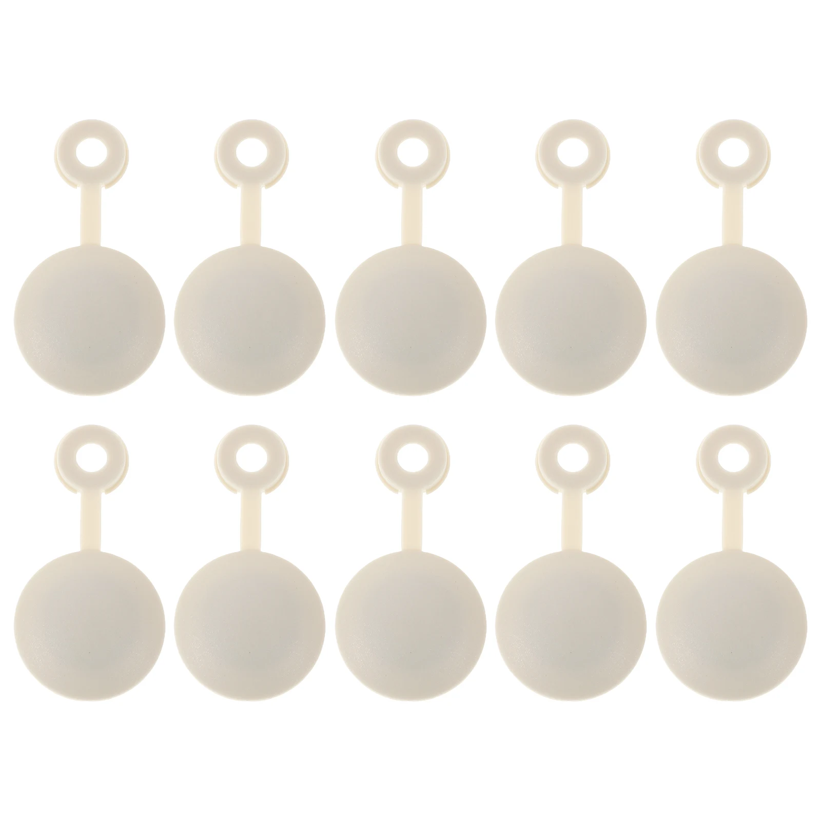 

10pcs Screw Decorative Covers Durable Plastic Easy Installation Car Interior Upgrade Aesthetic Design Folding Head Caps