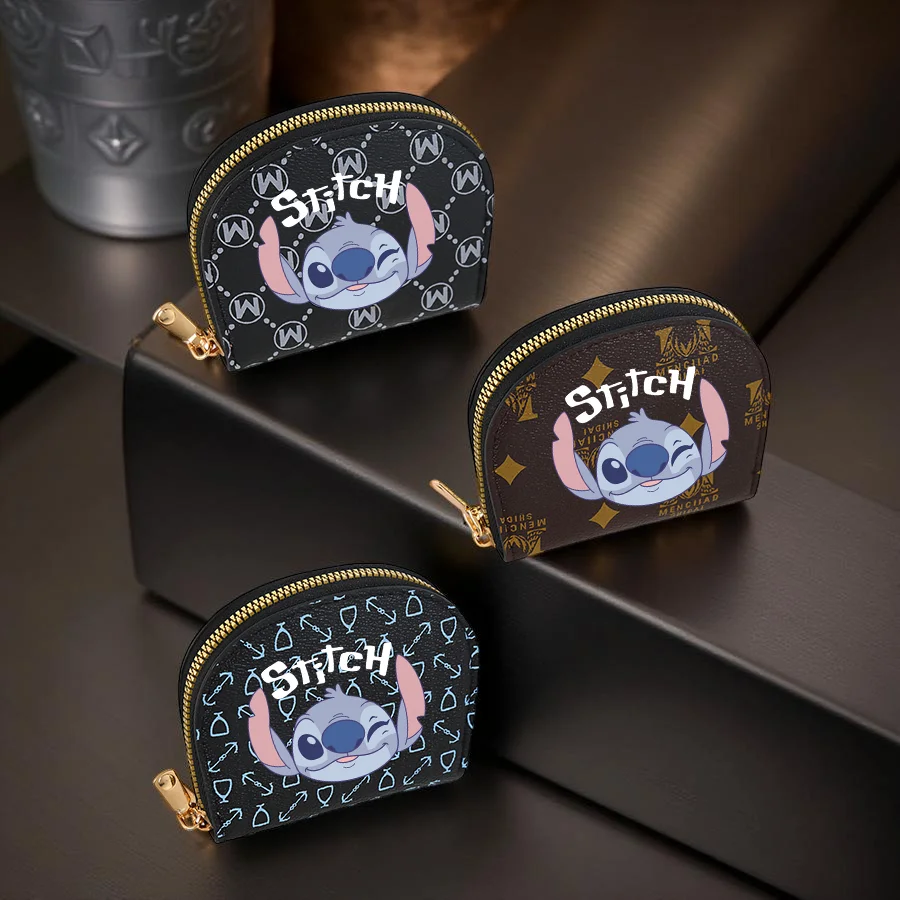 1 قطعة لطيف غرزة محفظة نسائية للعملات المعدنية عملة حقيبة محفظة نسائية للعملات المعدنية غرزة طباعة نمط المحفظة حامل بطاقة ، متعددة الوظائف بو عملة حقيبة مع سحاب