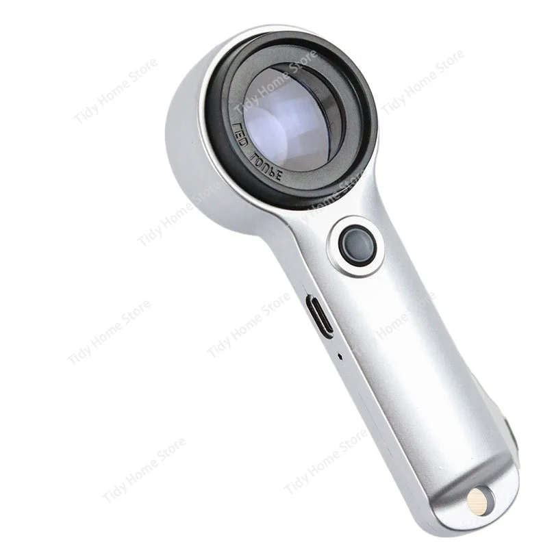 

Handheld 3-LED 3-Counterfeit Detection Lamp, Magnifying Glass for Identifying Cigarettes and Moutai Liquor, Jewelry and Antiques