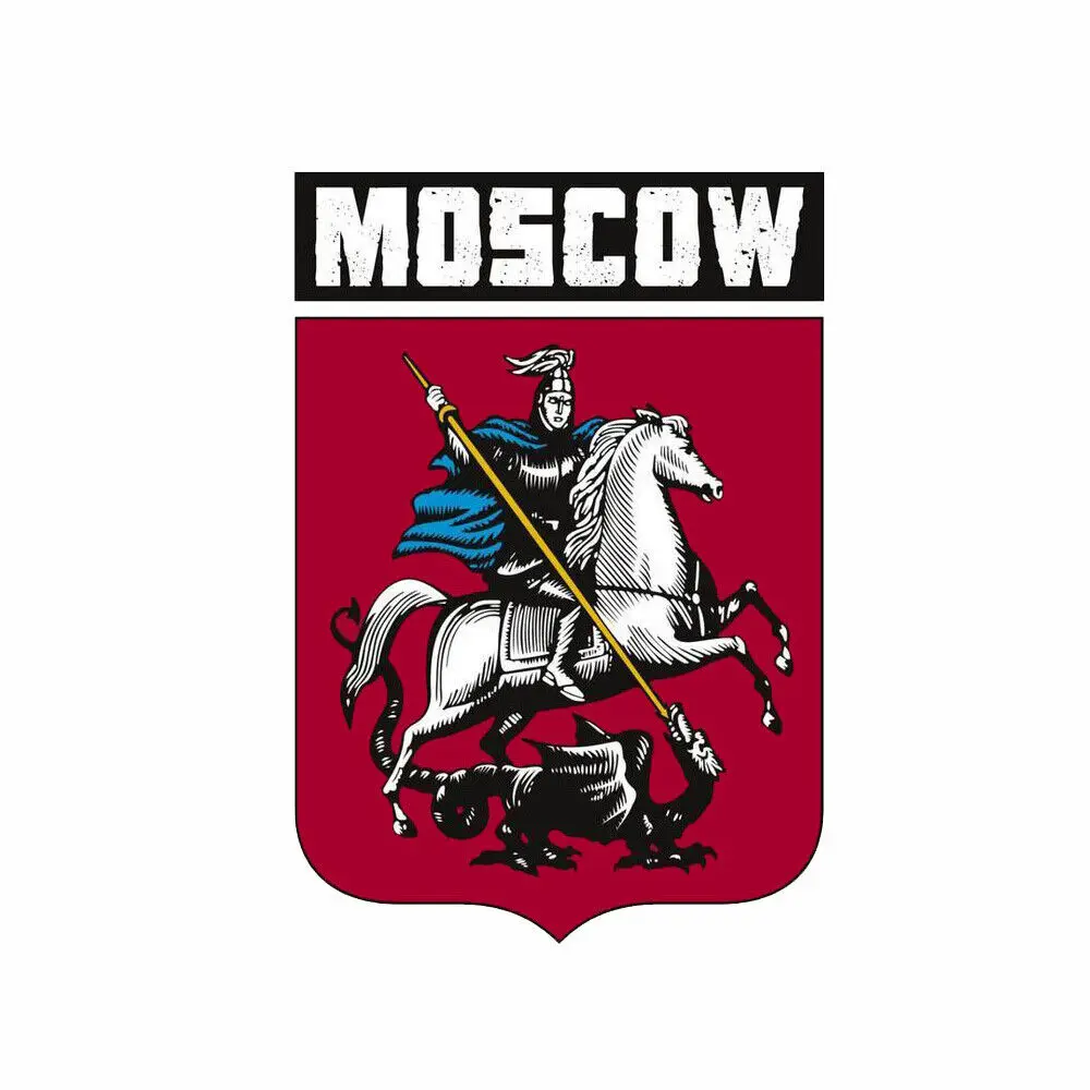 33413# MOSCOW Coat of Arms Sticker Vinyl Decal for Car Bike Motorcycle Truck Waterproof  Car Accessories Pegatinas Para Coche