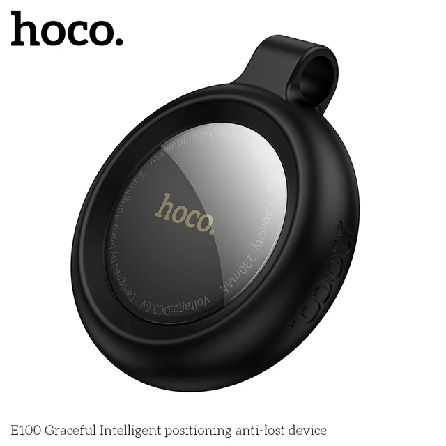 E100 Smart GPS Tracker Mini Tag Anti-Lost Device with Case for iOS Apple Find My App Car/Key/ Pet/Kids Location Finder 4