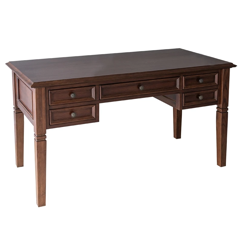 

HXL American Large Desk All Solid Wood Writing Desk Ash Wood