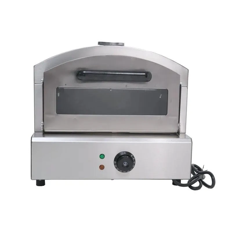 Portable Electric Pizza Oven 2000W Stainless Steel Countertop Mini Grill for Outdoor Use Compact Design High Power Supply