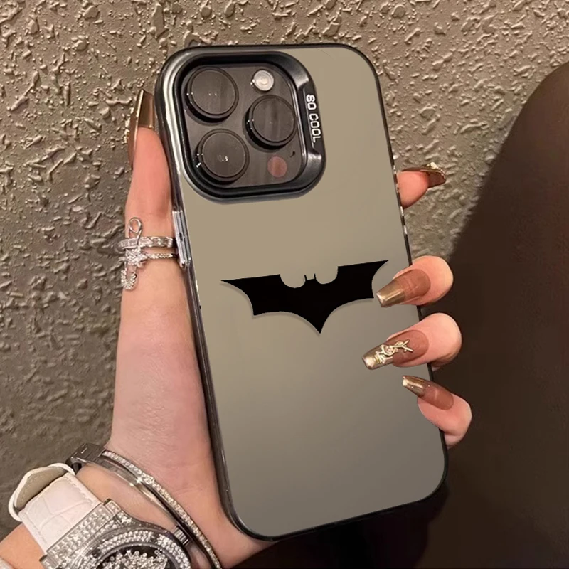 Marvel Spider Man Batmans Matte Hard Case for iPhone 16 15 14 13 12 11 Pro Max XS X XR 8 7 Plus SE 2020 Shockproof Plating Cover