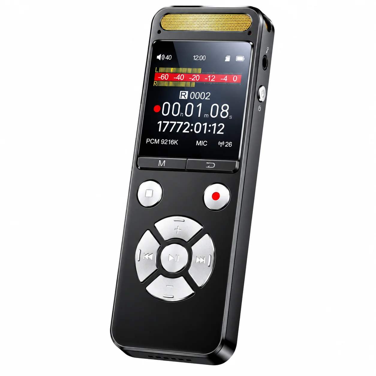 Digital Voice Recorder Pen 32GB 64GB Up to 1TB TF Card HD Chip 360 Omnidirectional Pickup Noise Cancelling Dictaphone for Legal
