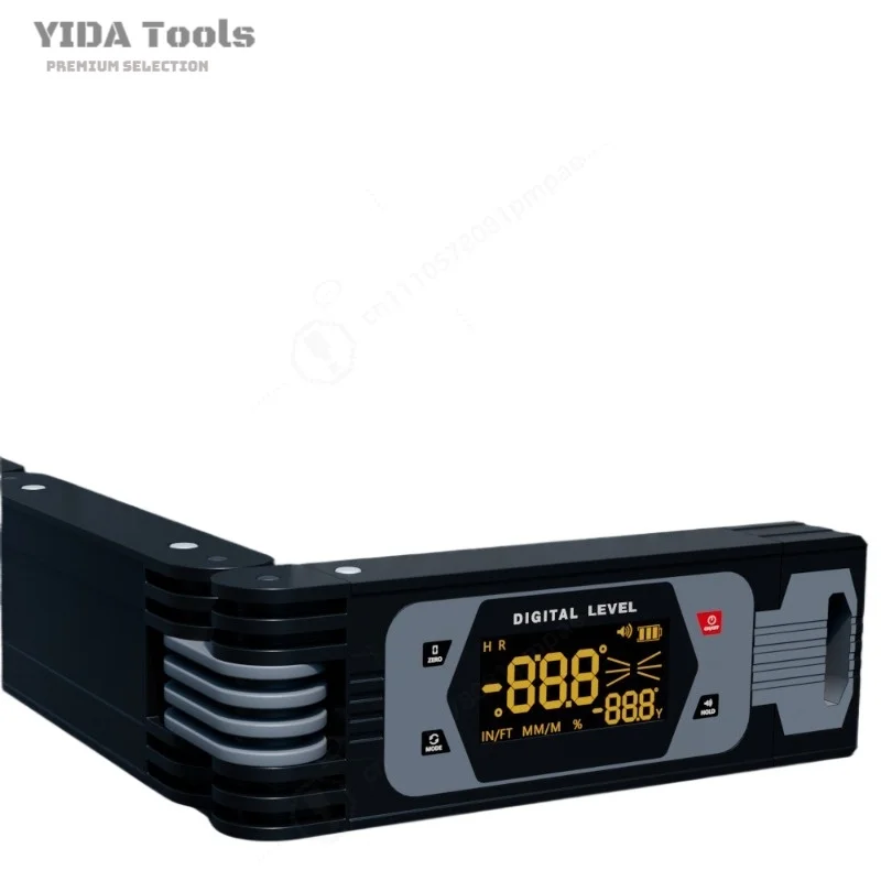 High Precision Digital Folding Level Multi-angle Magnetic Spirit Level for Home Decoration Woodworking Carpenter Tool