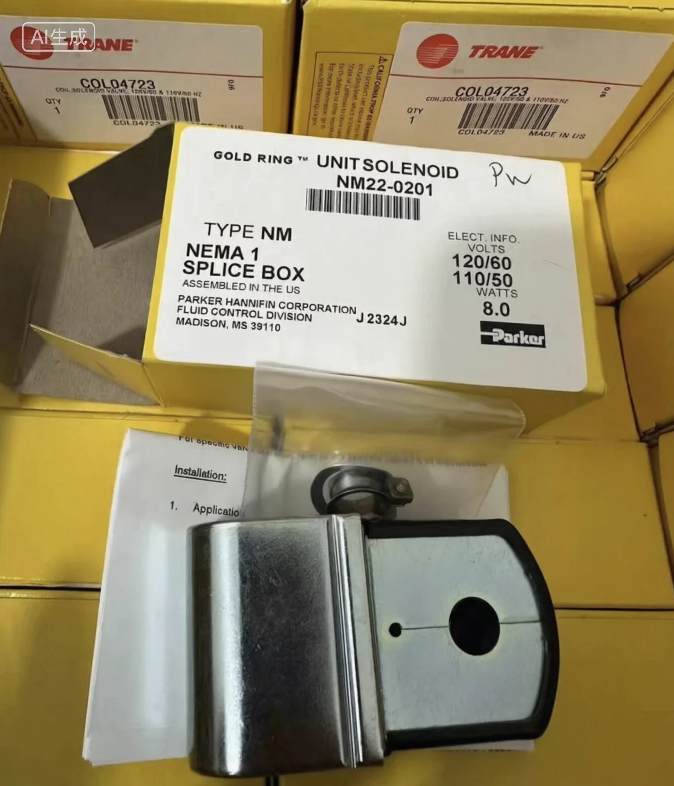 New Trane air conditioner upper and lower loading and unloading valve solenoid valve coil NM22-0201 COL04723 C0L04723