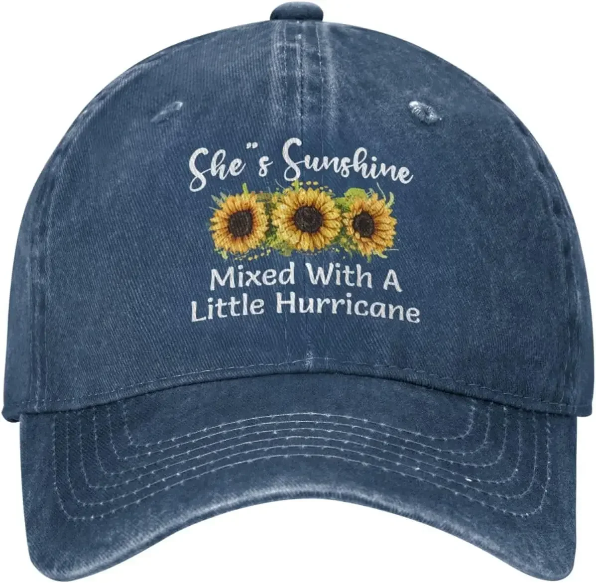 Funny Hat She’s Sunshine Mixed with A Little Hurricane Hat for Women Baseball Hats Cute Hat