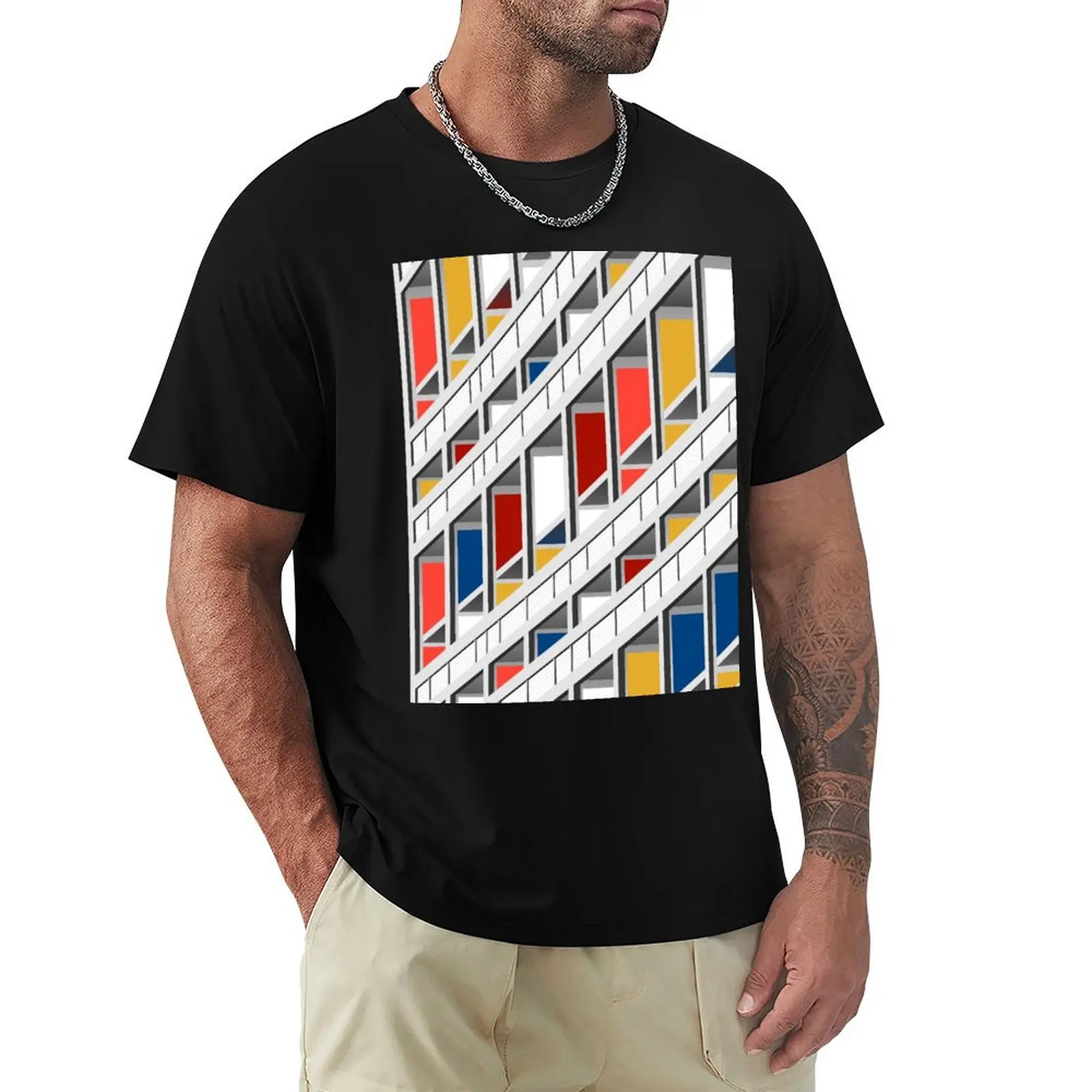 Architecture illustration le corbusier T-Shirt Casual Basic Street Style T-Shirt