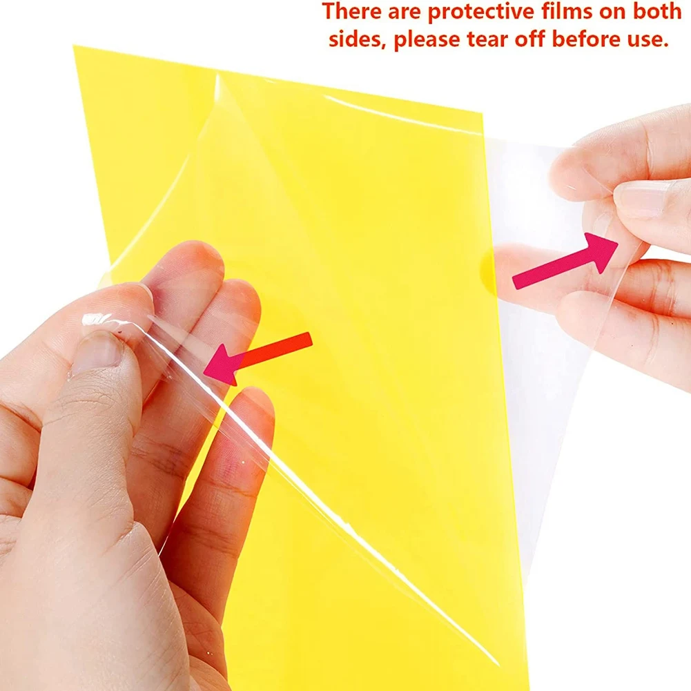 !【Top Deals】9Pcs Gel Light Filter Color Correction Colored Overlays Film Lighting Gel Filter For Film,Video,Photo,Stage (Yellow)