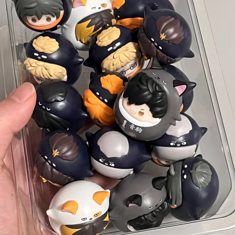 ไฮคิว!! ตุ๊กตาแก้วน้ำขนาดเล็กกล่องตาบอดยู นิชิโนยะ ทาดาชิ ยามากุจิ โชโย ฮินาตะอะนิเมะเดสก์ท็อปอุปกรณ์ตกแต่งเด็กของขวัญ