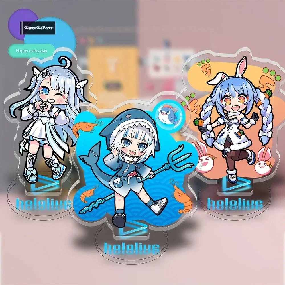 Japan Anime Hololive Acrylic Figure Stand Model, Usada, Pekora, Rushia, Hosimati, Cartoon Pendant, Keychain, Desk Decor, Gift