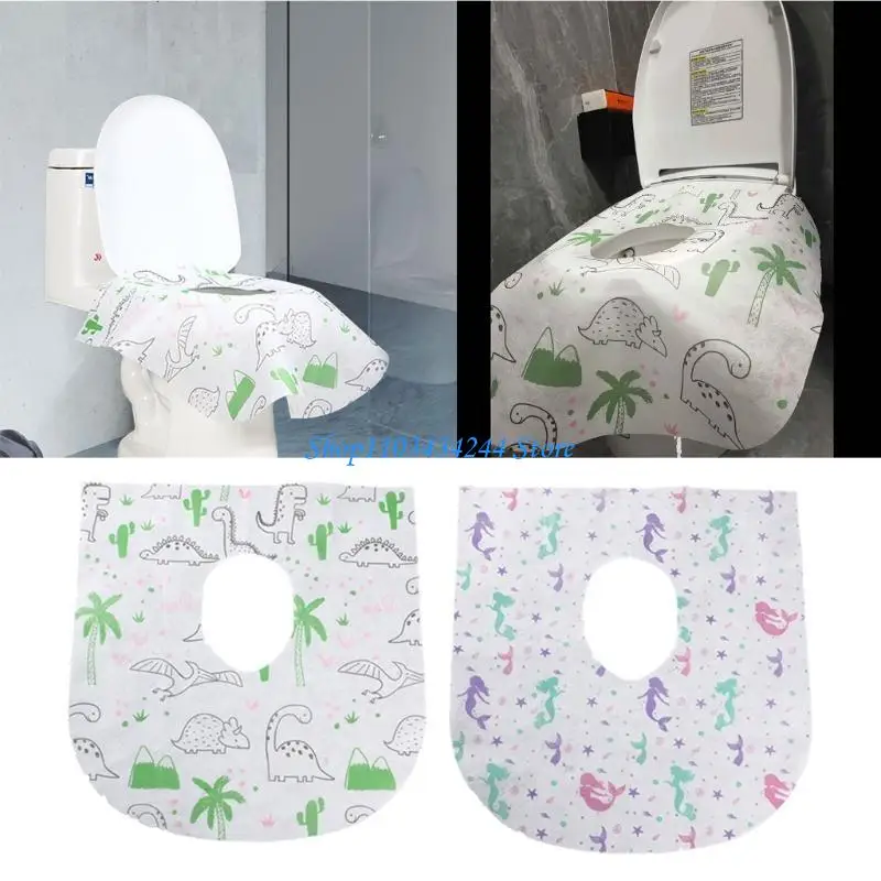 20 قطعة من غطاء المرحاض المغلف بشكل فردي، غطاء المرحاض المحمول للبالغين #5