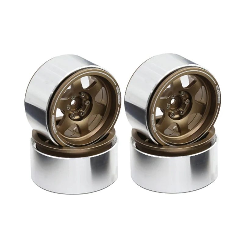

AS96-4PCS 2.2 Inch RC Beadlock Wheels W/Hubs For 1/10 RC Axial Wraith RR10 YETI SCX10 D90 TRX4 CC01 RC Car Upgrade Parts