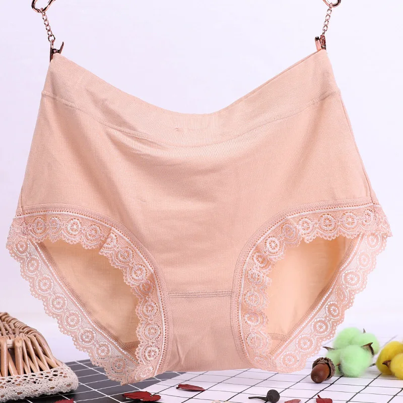 Modal Fat Plus Size Medium High Waist Comfortable Breathable Fashion Middle Aged and Elderly Mum\'s Underwear WOMEN Panties