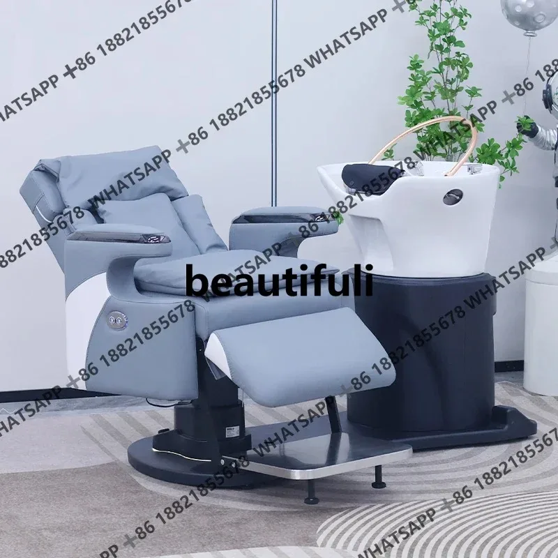 can put down hair treatment shampoo bed hair salon, hair salon special water circulation fumigation