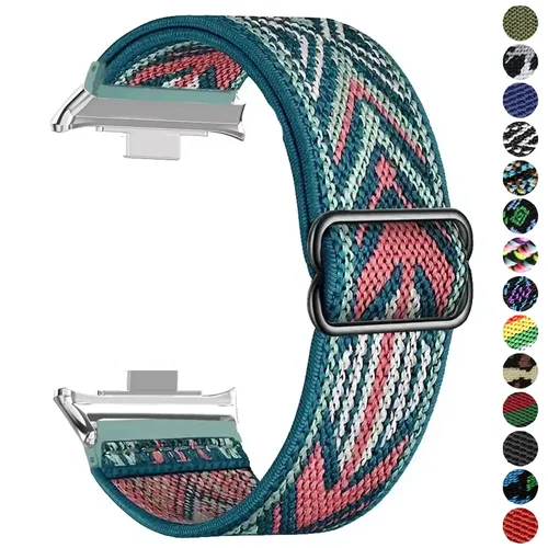 Imagen 1 del producto Nueva correa de nailon elástica para Xiaomi Mi Band 8Pro / 9Pro mujeres hombres deportes Solo trenzado correa de reloj Loop para Redmi Watch 5/Watch 4