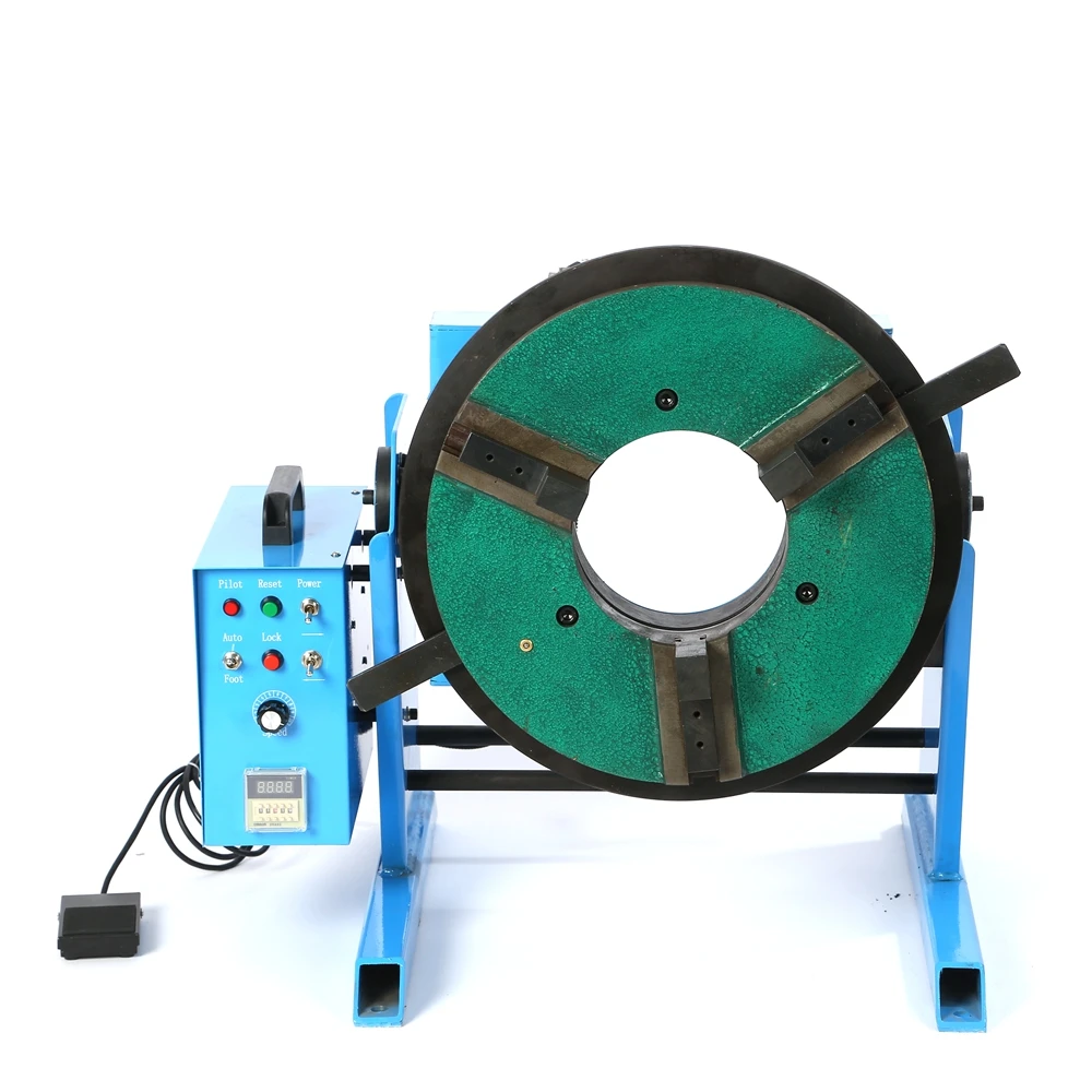 HD-200 Welding Positioner 200KG Rotary Welding Table With WP400 Chuck Center Holes 140mm