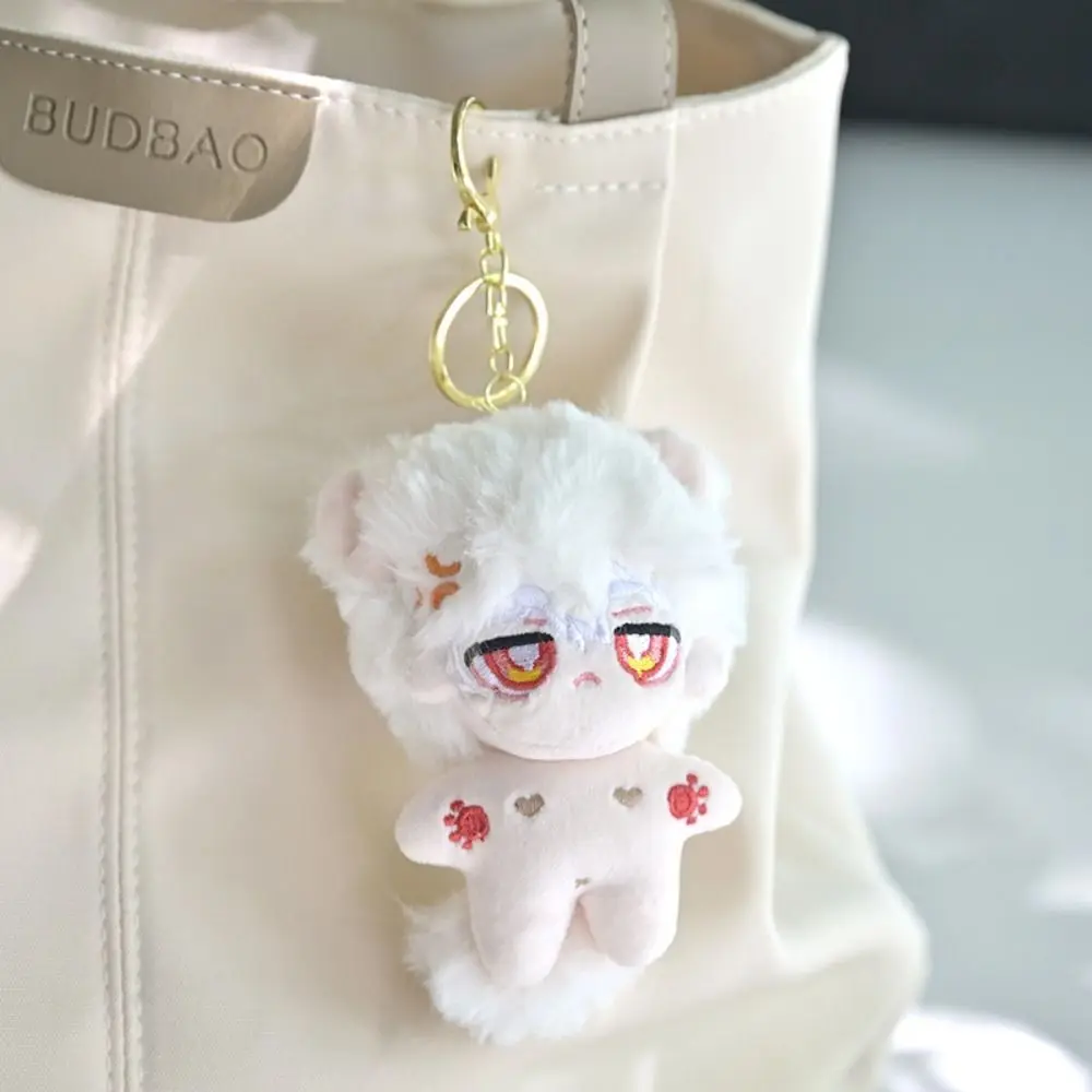 Animal Ears 11cm Cotton Doll with Ears Hanging Animal Tail Cotton Doll Pendant Kawaii Plush Stuffed Doll Plush Keychain Handbag