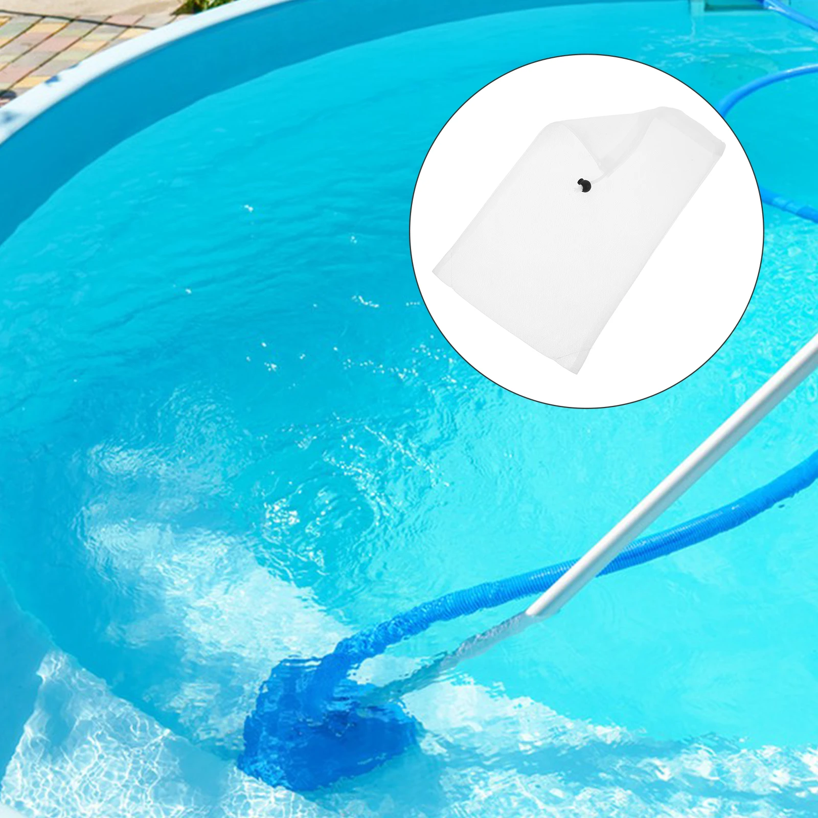 

2pcs Skimmer Socks Inground Basket Cleaner Bag Mesh Filter Nylon Above Ground Pool Filter Sock Fine Mesh Construction Efficient