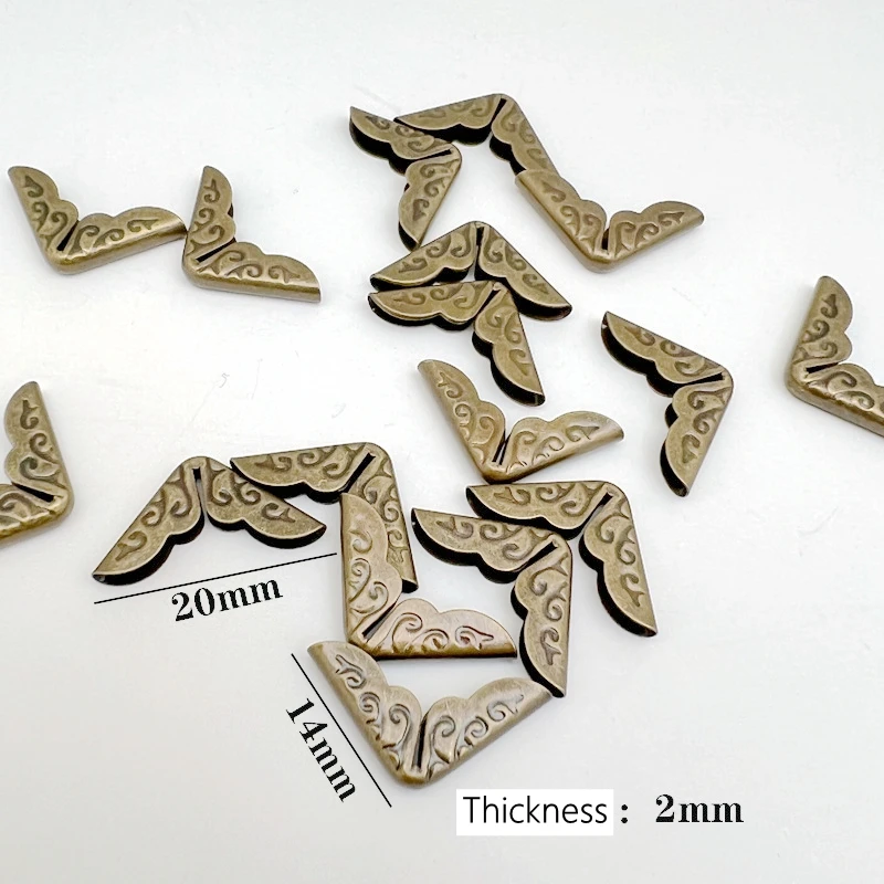 دفتر الملاحظات المعدني للحماية من الحواف البرونزية والزخرفة المطاطية المرنة TN لملحقات مذكرات الحماية