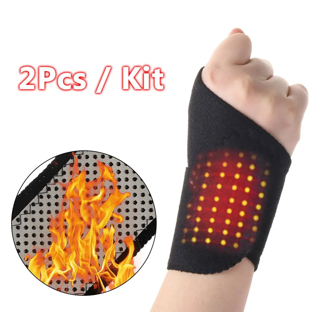 1 Pair New Sports Protection Health Care Wrist Brace Braces Belt Arthritis Pain Relief Tourmaline Self-Heating