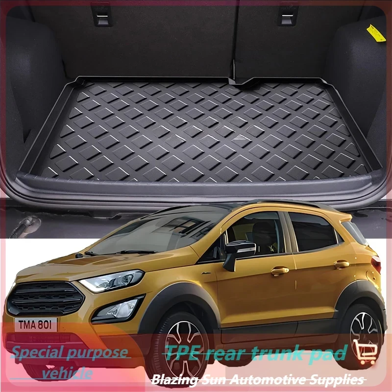 Car Auto Rear Boot Cargo Liner Tray Trunk Mat Carpet for Ford EcoSport 2013-2021 Cushion Pad Carpet Pad Anti-dirty Anti-water