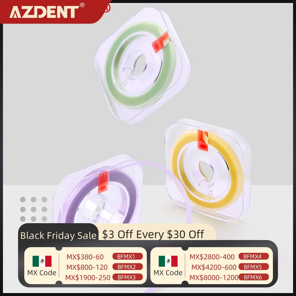 AZDENT 1 Roll Dental Polishing Strip 6m*4mm Resin Teeth Grinding Shaping Smoothing Dentist Material Dentistry Tools