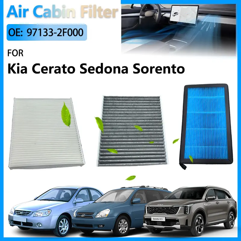 

Air Conditioning Cabin Filter For Kia Cerato Matrix MK1 Kia Sedona II VQ Kia Sorento I II XM Accessories 97133-2F000 971332F000