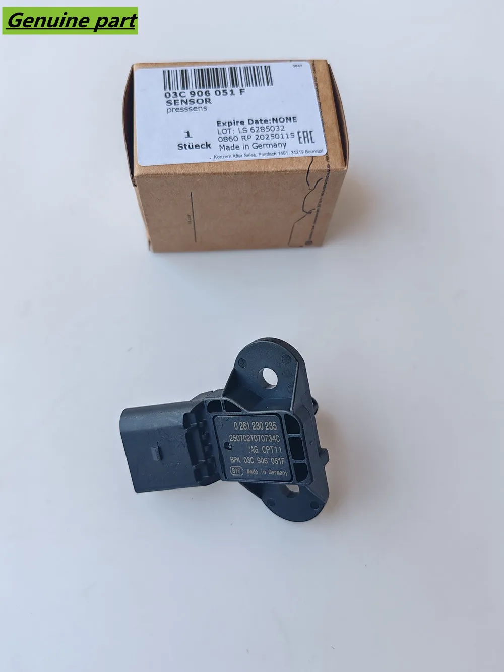 Brand New Genuine OEM Intake Manifold Absolute Pressure MAP Sensor 03C906051F 03C906051E 03C906051 0261230235 For VW Audi
