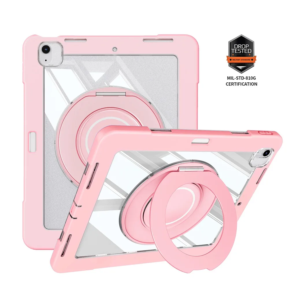 Para ipad ar 13 2024 m2 a2898 a2899 a2900 caso 13 polegada caneta slot crianças silicone + pc tablet capa para apple ipad ar 13 m2 2024