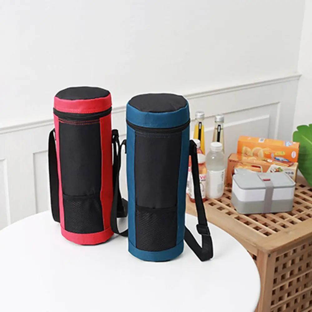 Water Bottle Cooler Bag Universal Water Bottle Pouch High Capacity Insulated Cooler Bag Outdoor Traveling Camping Hiking