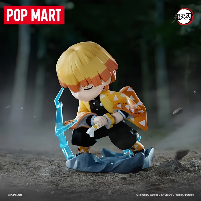 2026 New Selling Original POP MART Demon Slayer Battle Series Action Figure Blind Box Mystery Box Decorations Toys Birthday Gift