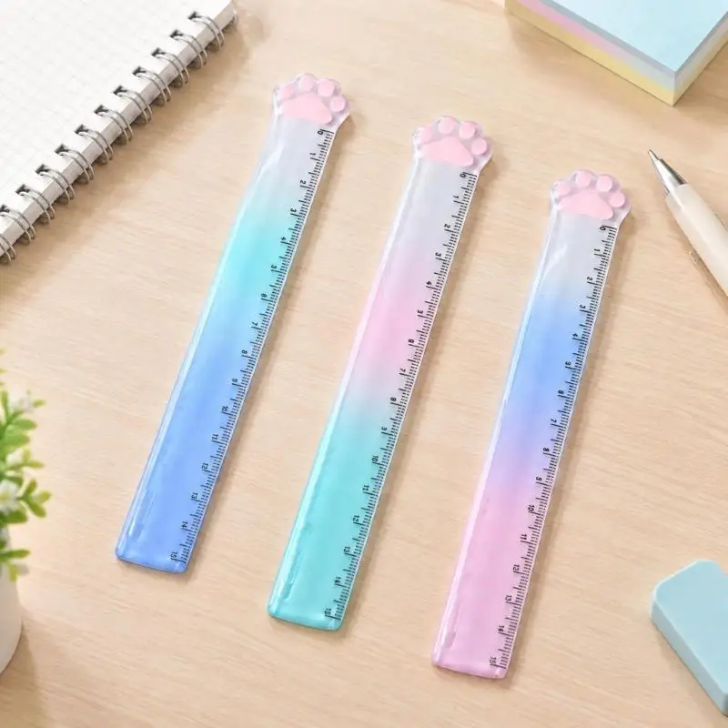 2025 New Decorative Straight Metric Ruler for Drawing and Guided Journal Layouts