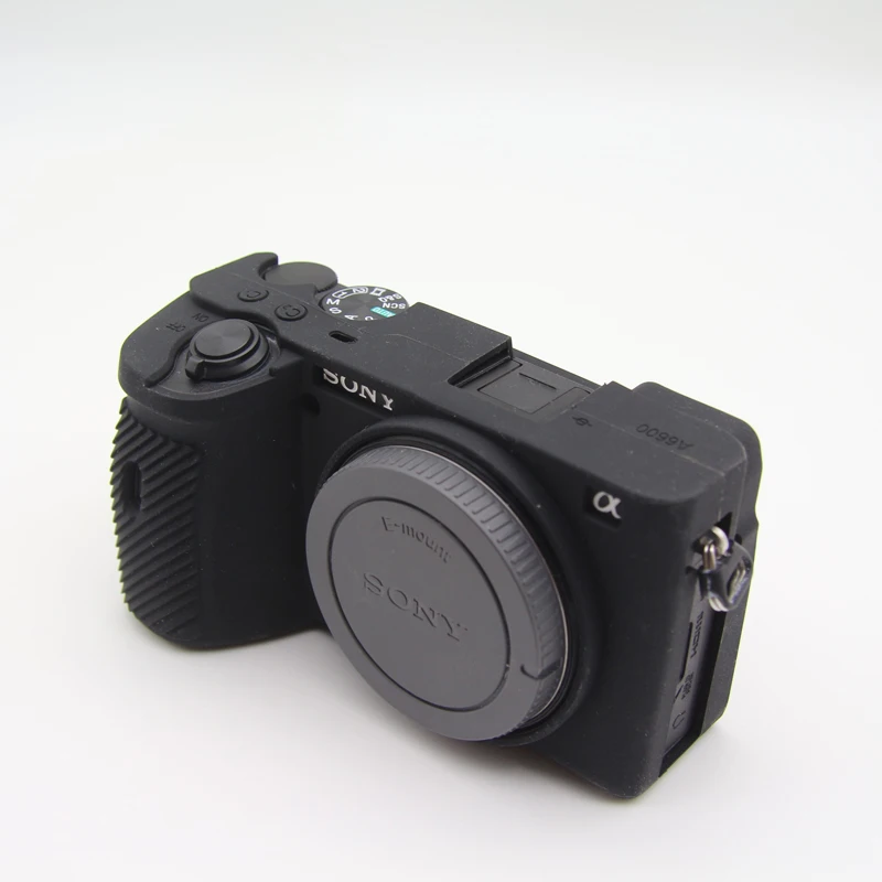 Silicon Armor Skin Case Body Cover Protector for Sony Alpha A6600 ILCE6600 ILCE-6600 Mirrorless Camera Shell Protective Soft Bag