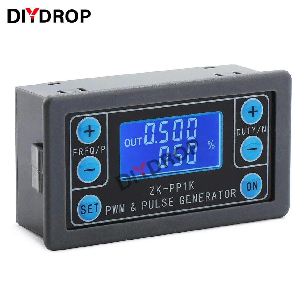 

ZK-PP1K Dual Mode Signal Generator LCD PWM 1-Channel 1Hz-150KHz PWM Pulse Frequency Duty Cycle Adjustable Square Wave Generator