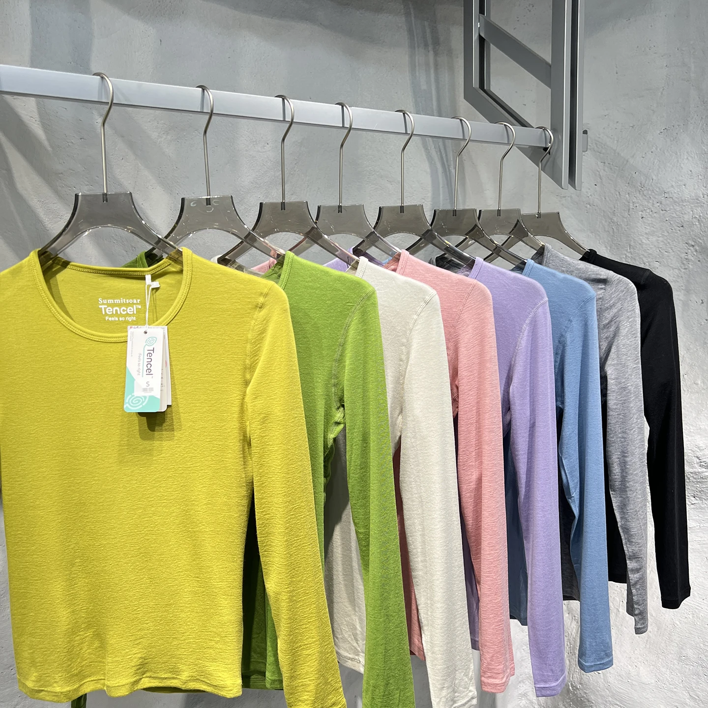 تي شيرت محبوك خفيف دافئ من صوف ميرينو كوي جاف في الهواء الطلق قاعدة irt المرأة الرياضية Sle طويل Sve جولة Ne السيدات #3