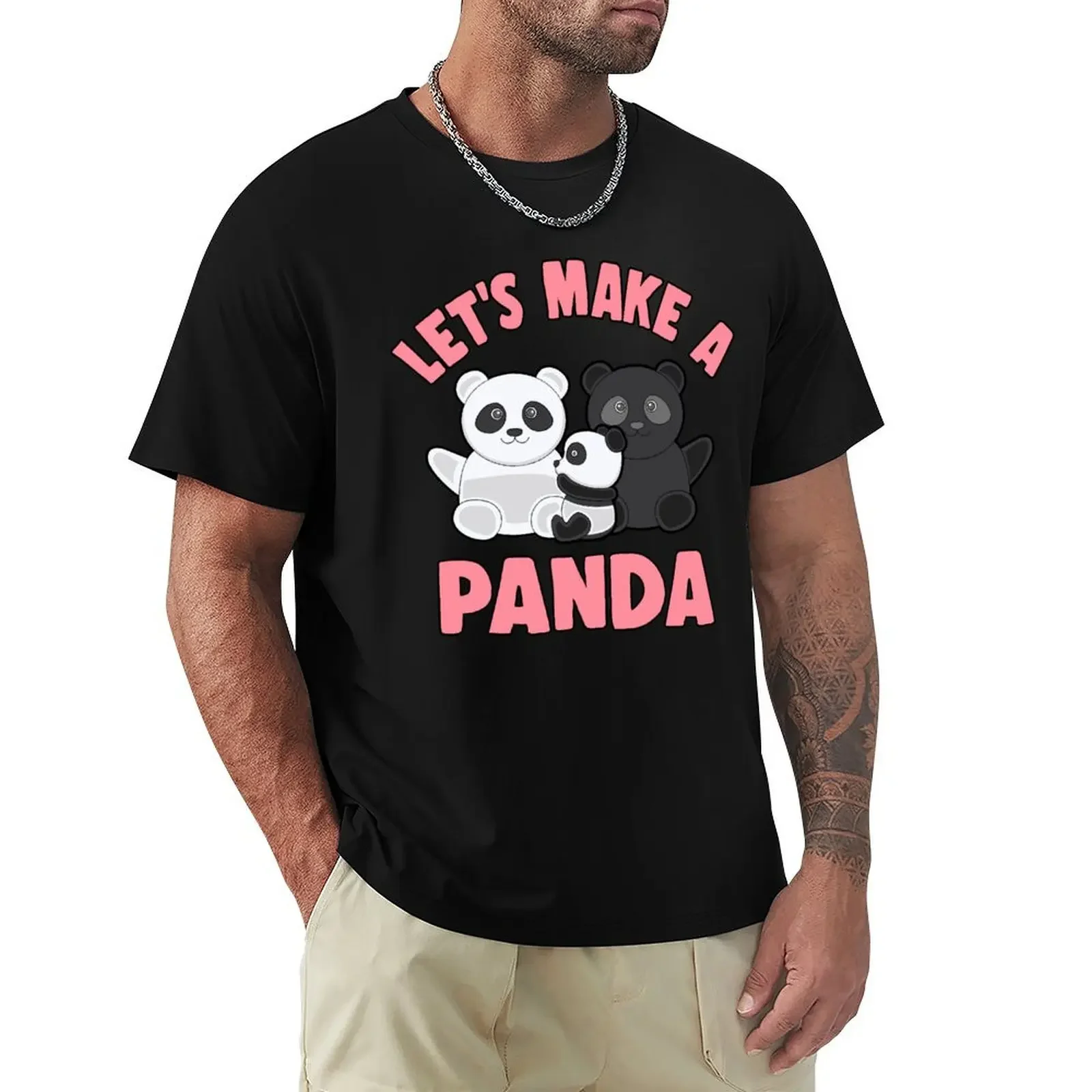 

Let's make a panda panda bear baby love gift T-Shirt graphic t shirts tees mens fashion