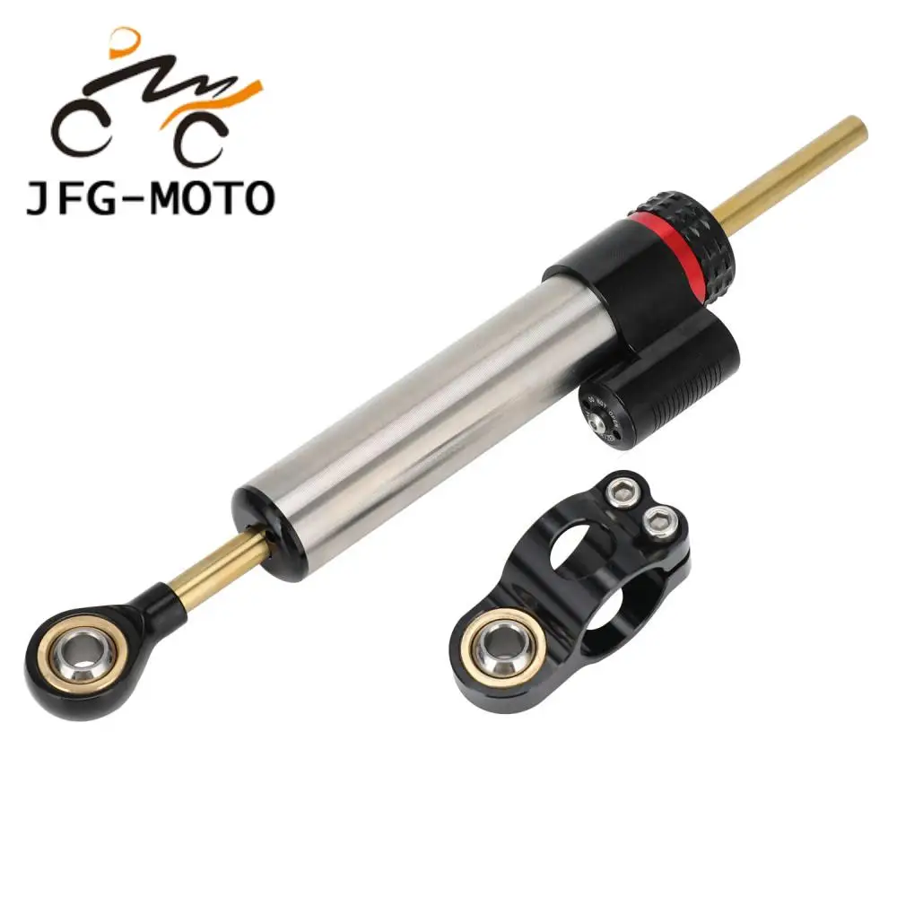 

Universal Motorcycle Damper Steering Stabilize Steering Stabilize Damper Mounting Bracket Titanium Alloy for KTM HONDA YAMAHA