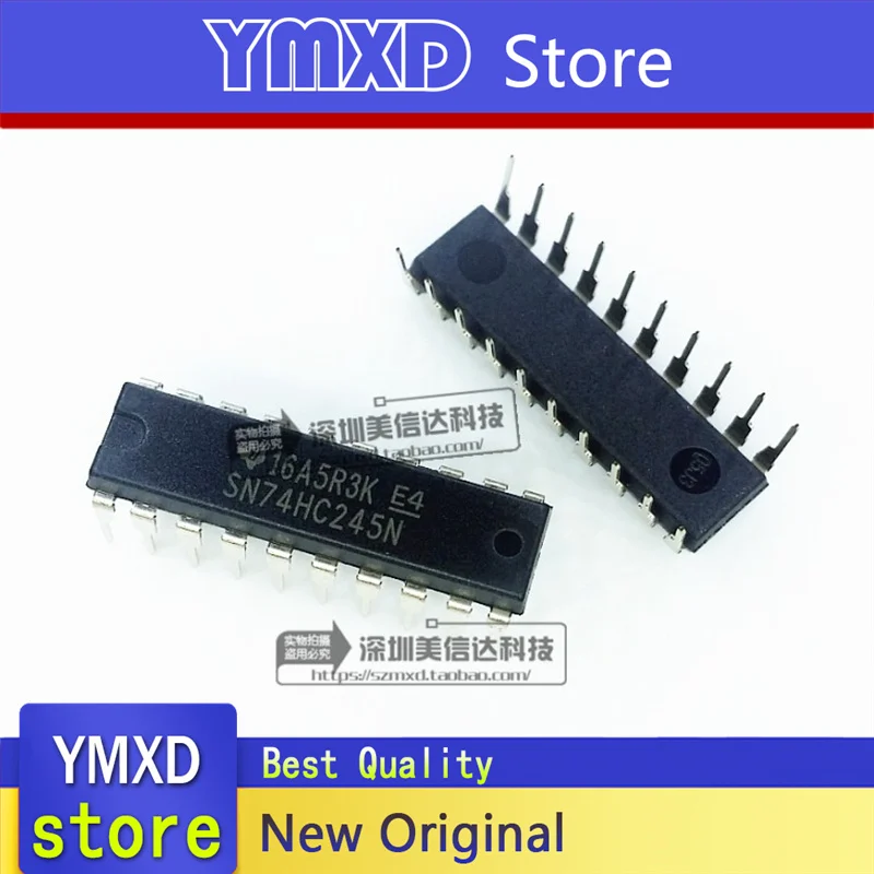 10 قطعة/الوحدة جديد الأصلي SN74HC245N 74HC245 ثمانية مراحل ثلاث حالات حافلة الإرسال والاستقبال في المخزون التسليم السريع