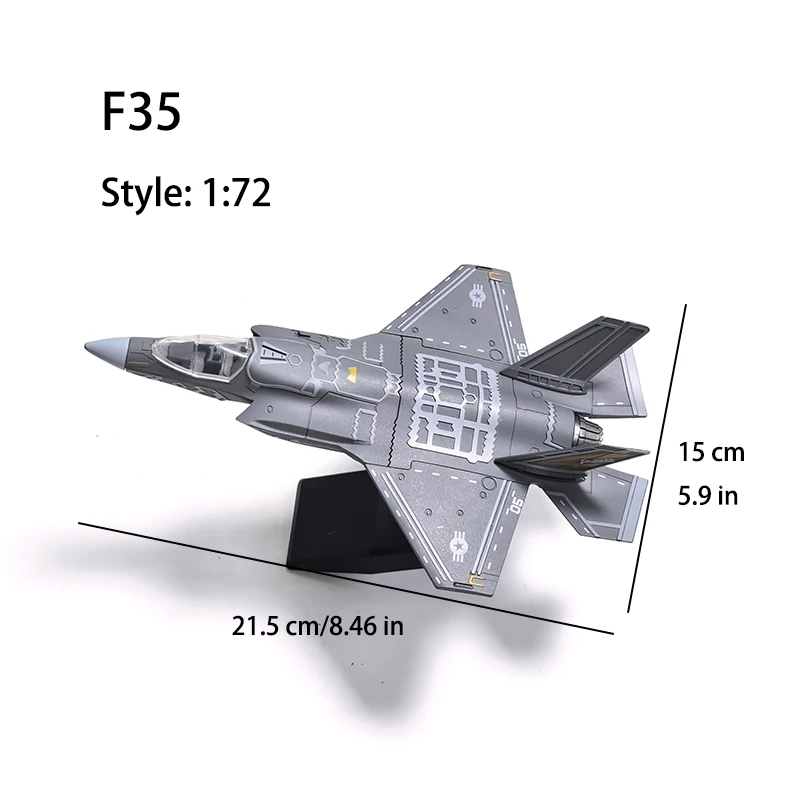 DIY Bausteine F22 F14 B2 SU57 Kreatives Raptor Stealth Fighter Modell Militär-Serie Deko Zusammengebaute Spielzeuge Geschenke für Jungen – Detail 5